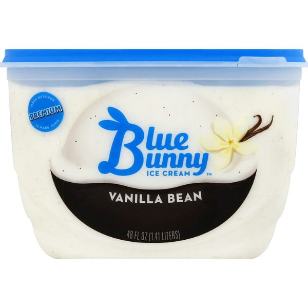 blue bunny premium vanilla bean ice cream store-bought via amazon.com 521