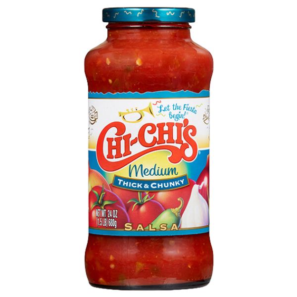 chi chis medium thick chunky salsa store-bought via amazon.com 307