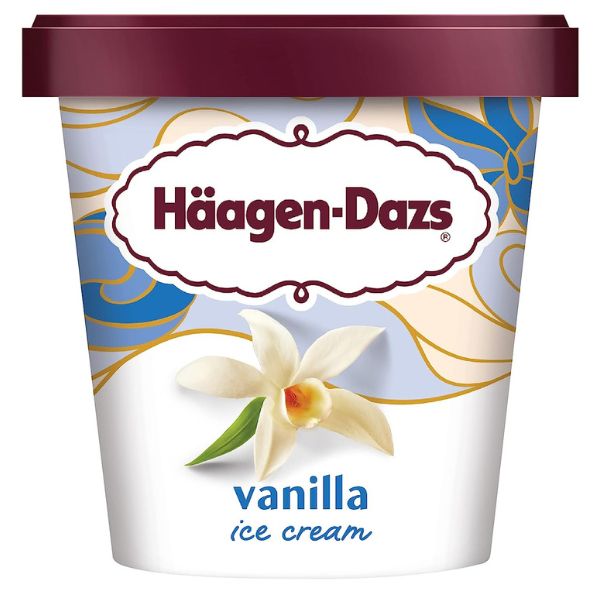 haagen dazs vanilla ice cream store-bought via amazon.com 521
