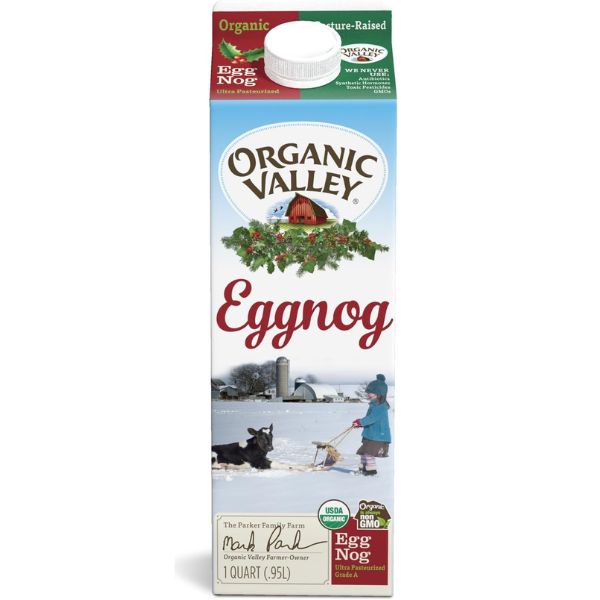 organic valley eggnog store-bought via amazon.com 590