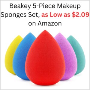 Beakey 5-Piece Makeup Sponges Set, as Low as $2.09 on Amazon 1