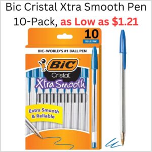 The Best Store-Bought Bic Cristal Xtra Smooth Pen 10-Pack, as Low as $1.21 on Amazon 1