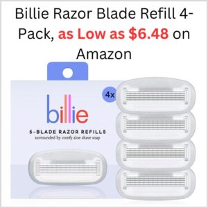 Billie Razor Blade Refill 4-Pack, as Low as $6.48 on Amazon 1