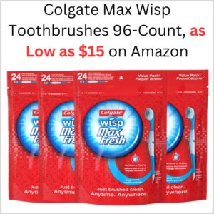Colgate Max Wisp Toothbrushes 96-Count, as Low as $15 on Amazon 1