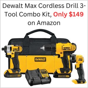 Dewalt Max Cordless Drill 3-Tool Combo Kit, $149 on Amazon (Reg. $271) 1