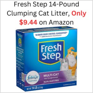 The Best Store-Bought Fresh Step 14-Pound Clumping Cat Litter, Only $9.44 on Amazon 1