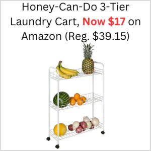The Best Store-Bought Honey-Can-Do 3-Tier Laundry Cart, Now $17 on Amazon (Reg. $39.15) 1