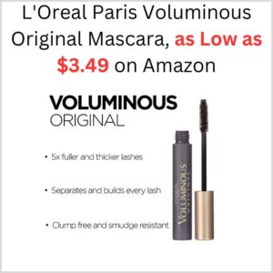 The Best Store-Bought L'Oreal Paris Voluminous Original Mascara, as Low as $3.49 on Amazon 1