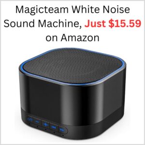 Magicteam White Noise Sound Machine, Just $15.59 on Amazon 1