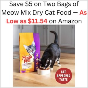 Save $5 on Two Bags of Best Store-Bought Meow Mix Dry Cat Food — As Low as $11.54 on Amazon 1