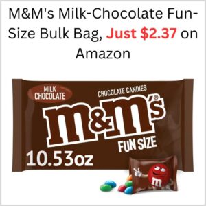 M&M's Milk-Chocolate Fun-Size Bulk Bag, Just $2.37 on Amazon 1