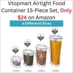 The Best Store-Bought Vtopmart Airtight Food Container 15-Piece Set, Only $24 on Amazon 1