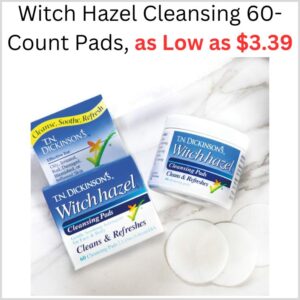 The Best Store-Bought Witch Hazel Cleansing 60-Count Pads, as Low as $3.39 on Amazon 1