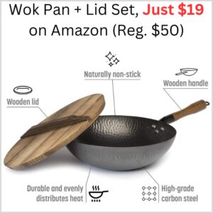 The Best Store-Bought Wok Pan + Lid Set, Just $19 on Amazon (Reg. $50) 1