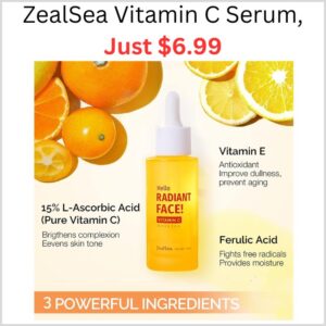 The Best Store-Bought ZealSea Vitamin C Serum, Just $6.99 With Exclusive Amazon Code 1