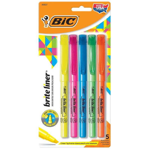 bic brite liner highlighters store-bought via amazon.com 2252