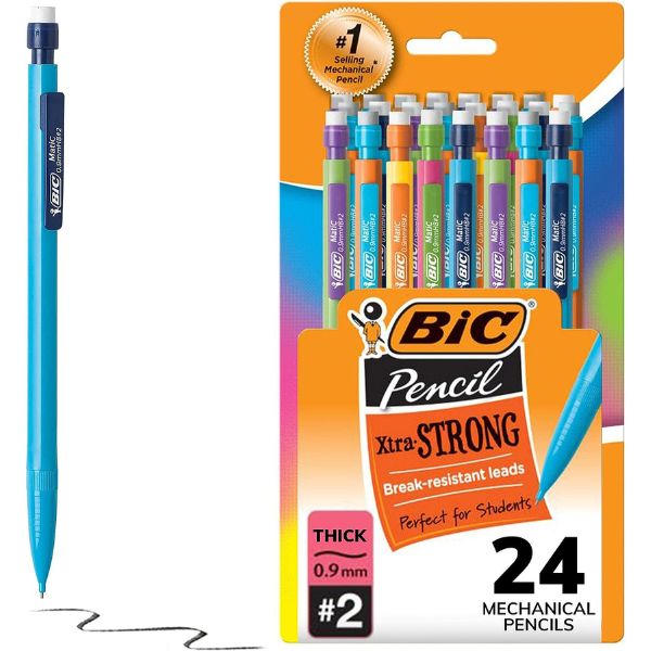 bic xtra strong thick lead mechanical pencil store-bought via amazon.com 1418