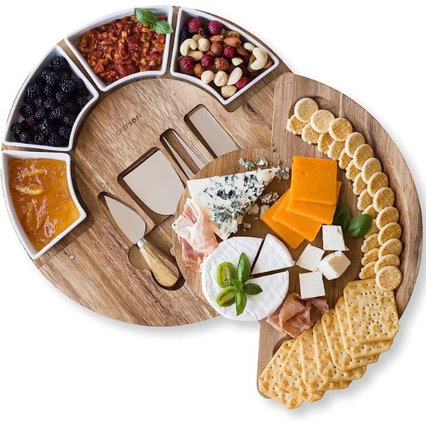 charcuterie cheese board set store-bought via amazon.com 2855