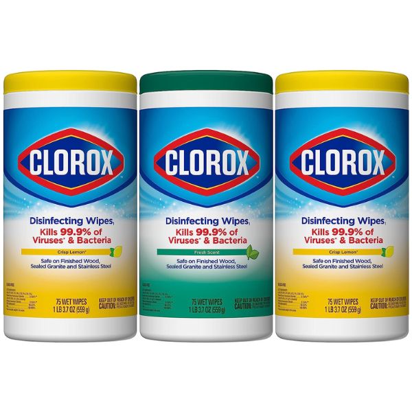clorox disinfecting wipes store-bought via amazon.com 1358