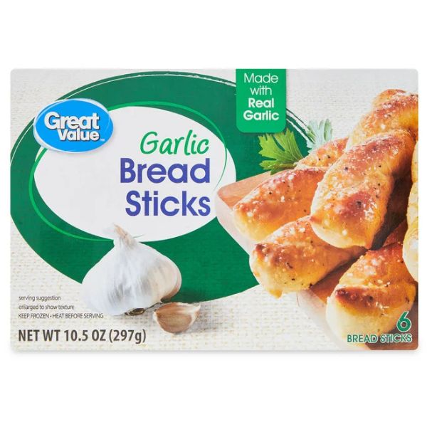 great value garlic breadsticks store-bought via amazon.com 1370