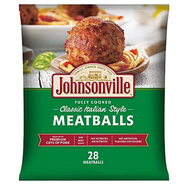 johnsonville meatballs store-bought via amazon.com 1639