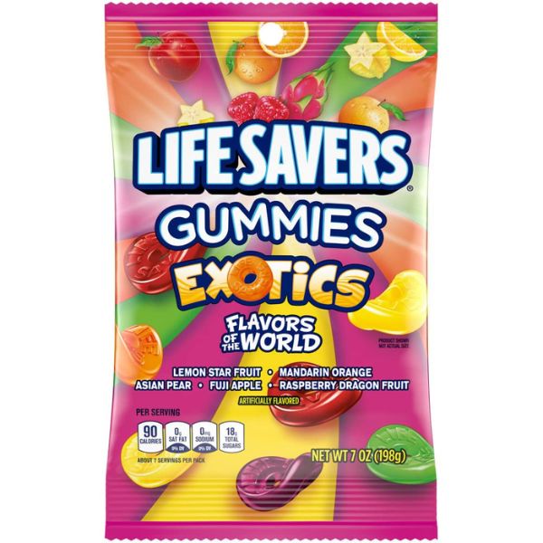 life savers exotics gummy candy store-bought via amazon.com 1527