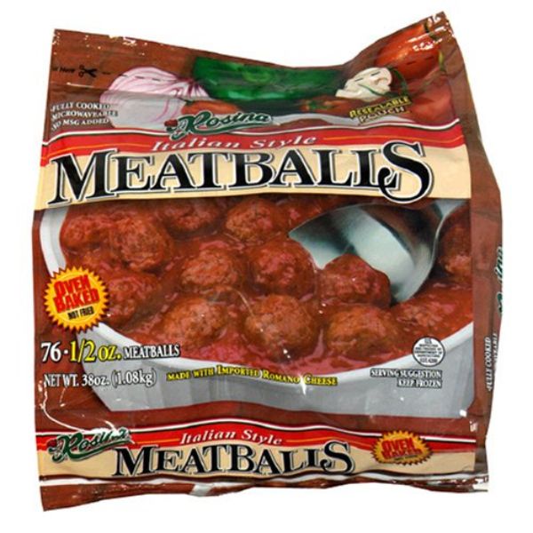 rosina italian meatballs store-bought via amazon.com 1639
