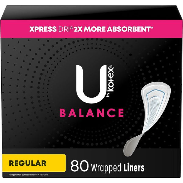 u by kotex 80 count liners store-bought via amazon.com 1899