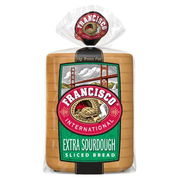 francisco international extra sour dough sliced bread store-bought via amazon.com 3128