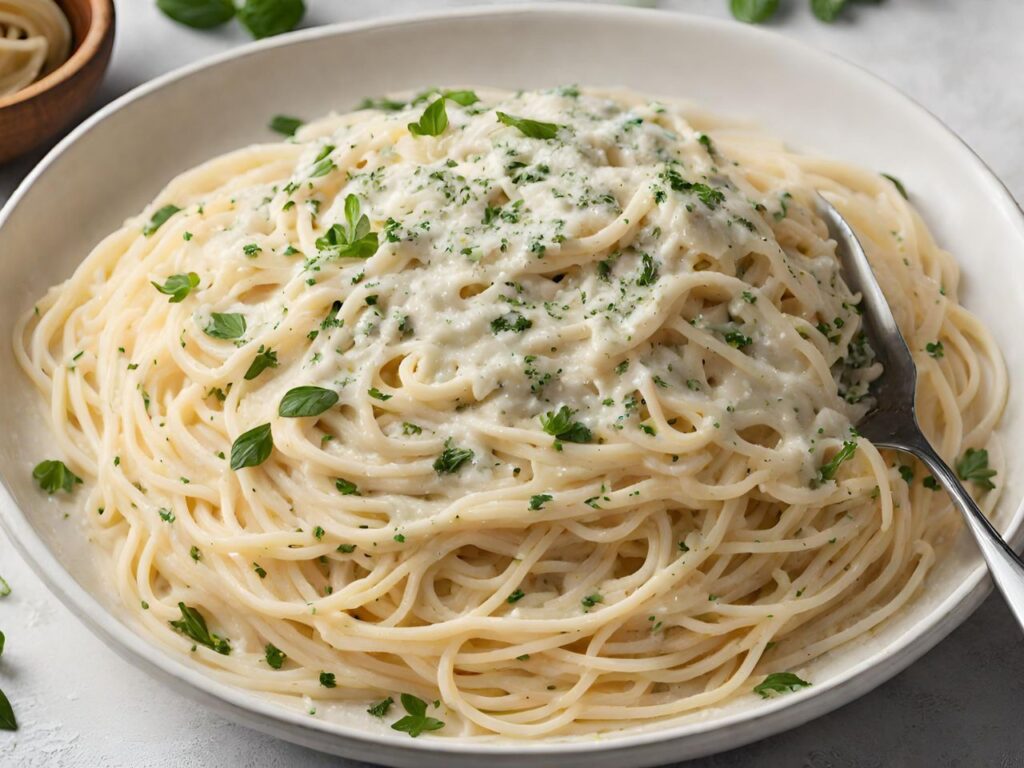 How To Make Spaghetti With Alfredo Sauce 0